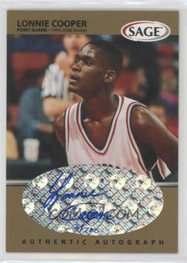 1999 Sage - Autographs - Gold #A14 - Lonnie Cooper /200