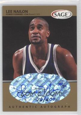 1999 Sage - Autographs - Gold #A37 - Lee Nailon /200