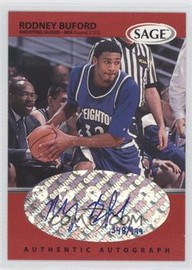 1999 Sage - Autographs - Red #A10 - Rodney Buford /999