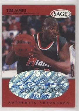 1999 Sage - Autographs - Red #A25 - Tim James /999 [EX to NM]