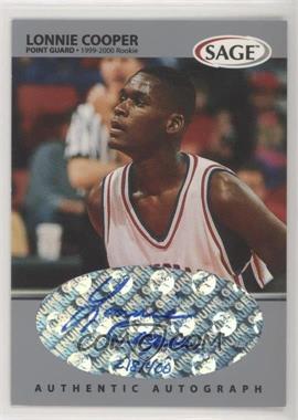 1999 Sage - Autographs - Silver #A14 - Lonnie Cooper /400