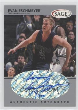 1999 Sage - Autographs - Silver #A18 - Evan Eschmeyer /400