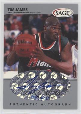 1999 Sage - Autographs - Silver #A25 - Tim James /400