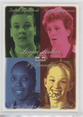 1999 WNBA Hoops Skybox - [Base] #9 - League Leaders - Isabelle Fijalkowski, Razija Mujanovic, Michelle Griffiths, Janice Braxton