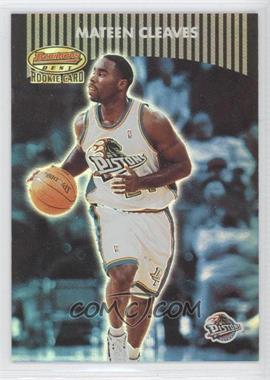 2000-01 Bowman's Best - [Base] #114.1 - Mateen Cleaves (Blue Striped Header) /499