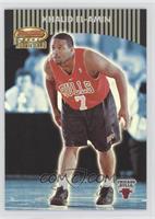 Khalid El-Amin (Dark Gold Striped Header) #/499