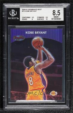 2000-01 Bowman's Best - [Base] #75 - Kobe Bryant [BGS 8.5 NM‑MT+]