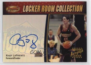 2000-01 Bowman's Best - Rookie Locker Room Collection Autographs #LRCA8 - Raef LaFrentz