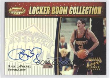 2000-01 Bowman's Best - Rookie Locker Room Collection Autographs #LRCA8 - Raef LaFrentz