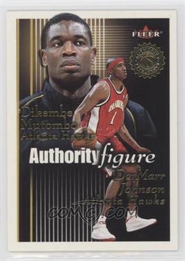 2000-01 Fleer Authority - Authority Figure - Numbered to 1250 #3 AF - Dikembe Mutombo, DerMarr Johnson /1250