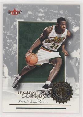 2000-01 Fleer Authority - [Base] - 1 of 1250 #132 - Rookies - Desmond Mason /1250