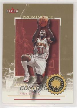 2000-01 Fleer Authority - [Base] - Prominence 125/75 #11 - Jason Terry /125 [EX to NM]