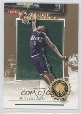 2000-01 Fleer Authority - [Base] - Prominence 125/75 #116 - Rookies - Joel Przybilla /75