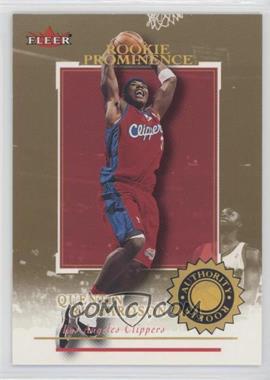 2000-01 Fleer Authority - [Base] - Prominence 125/75 #122 - Rookies - Quentin Richardson /75