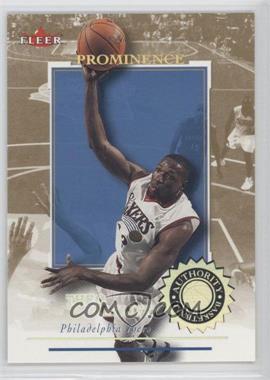 2000-01 Fleer Authority - [Base] - Prominence 125/75 #29 - Theo Ratliff /125