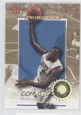 2000-01 Fleer Authority - [Base] - Prominence 125/75 #29 - Theo Ratliff /125