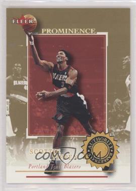 2000-01 Fleer Authority - [Base] - Prominence 125/75 #59 - Scottie Pippen /125