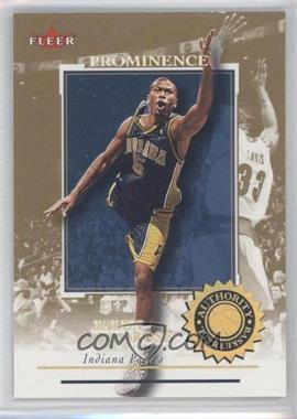 2000-01 Fleer Authority - [Base] - Prominence 125/75 #67 - Jalen Rose /125