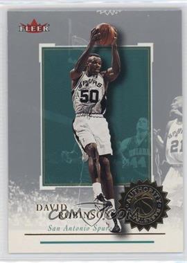 2000-01 Fleer Authority - [Base] #94 - David Robinson