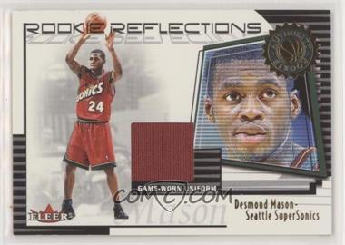 2000-01 Fleer Authority - Rookie Reflections Materials #11 RR - Desmond Mason