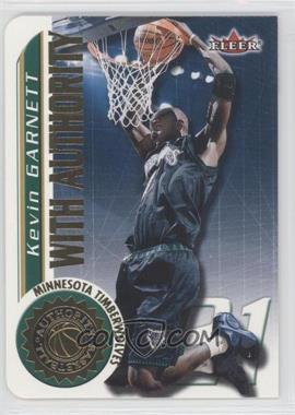 2000-01 Fleer Authority - With Authority - Numbered to 999 #8 WA - Kevin Garnett /999