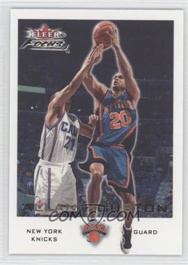 2000-01 Fleer Focus - [Base] #24 - Allan Houston