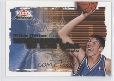 2000-01 Fleer Focus - Welcome To The NBA #5 WN - Mike Miller