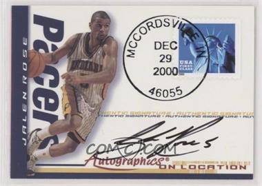 2000-01 Fleer Futures - Autographics On Location #_JARO - Jalen Rose