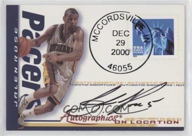 2000-01 Fleer Futures - Autographics On Location #_JARO - Jalen Rose