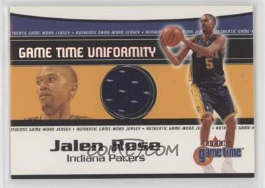 2000-01 Fleer Game Time - Uniformity #_JARO - Jalen Rose