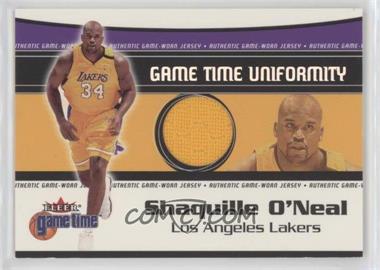 2000-01 Fleer Game Time - Uniformity #_SHON.1 - Shaquille O'Neal (Yellow Jersey)