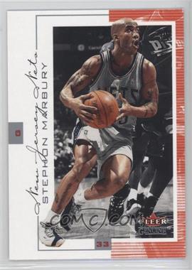 2000-01 Fleer Genuine - [Base] #64 - Stephon Marbury