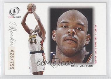 2000-01 Fleer Legacy - [Base] #112 - Marc Jackson /799