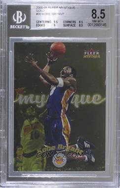 2000-01 Fleer Mystique - [Base] - Gold #30 - Kobe Bryant [BGS 8.5 NM‑MT+]