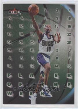 2000-01 Fleer Mystique - Player of the Week #1 PW - Sam Cassell [Poor to Fair]