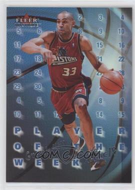 2000-01 Fleer Mystique - Player of the Week #9 PW - Grant Hill