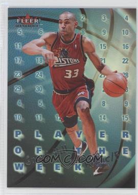 2000-01 Fleer Mystique - Player of the Week #9 PW - Grant Hill