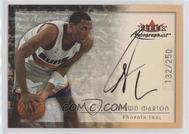 2000-01 Fleer Tradition - Autographics - Parallel 250 #_SHMA - Shawn Marion /250