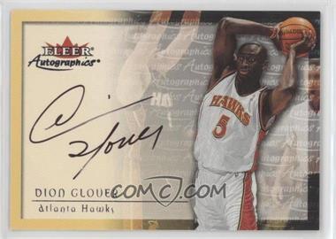 2000-01 Fleer Tradition - Autographics #_DIGL - Dion Glover