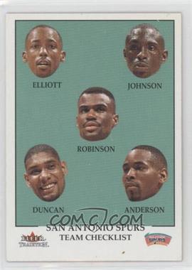 2000-01 Fleer Tradition - [Base] #276 - Team Checklist - San Antonio Spurs