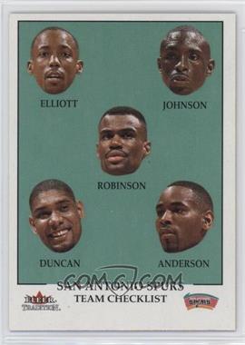 2000-01 Fleer Tradition - [Base] #276 - Team Checklist - San Antonio Spurs