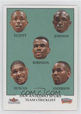 2000-01 Fleer Tradition - [Base] #276 - Team Checklist - San Antonio Spurs