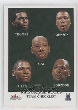 2000-01 Fleer Tradition - [Base] #299 - Team Checklist - Milwaukee Bucks