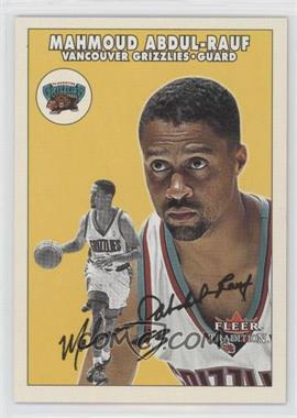 2000-01 Fleer Tradition - [Base] #65 - Mahmoud Abdul-Rauf