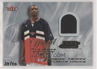 2000-01 Fleer Tradition - Feel the Game Game Worn - Parallel 50 #_JATE.1 - Jason Terry (Warm-Up Pants) /50