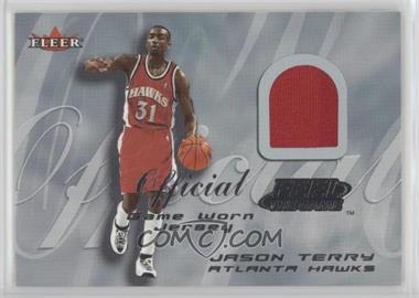 2000-01 Fleer Tradition - Feel the Game Game Worn #_JATE.1 - Jason Terry (Red Uniform)