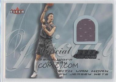 2000-01 Fleer Tradition - Feel the Game Game Worn #KEVH - Keith Van Horn