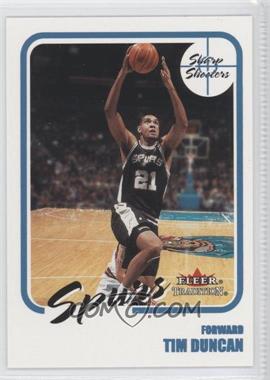 2000-01 Fleer Tradition - Sharp Shooters #10 SS - Tim Duncan