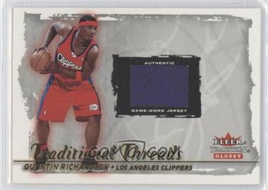 2000-01 Fleer Tradition Glossy - Traditional Threads #_QURI - Quentin Richardson