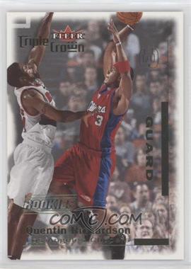 2000-01 Fleer Triple Crown - [Base] #1 - Quentin Richardson